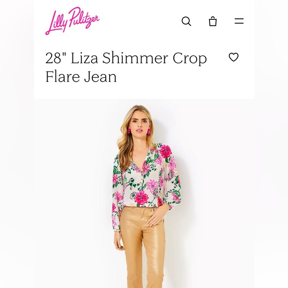Lilly Pulitzer Denim - Lilly Pulitzer Gold Flare Jeans